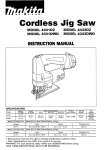 Makita 4333DZ Instruction manual