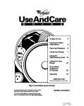 Whirlpool SF365BEY Specifications