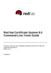 Red Hat Certificate System 8.0 Command
