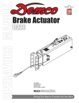 Demco ACTUATOR DA20 Specifications