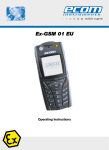 Ecom Instruments Ex-GSM 01 EU Operating instructions