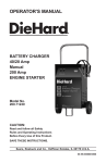 DieHard 200.71230 Operator`s manual