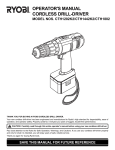 Ryobi CTH1802 Operator`s manual