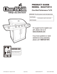 Char-Broil 463273513 Product guide