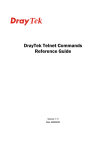 DrayTek Telnet Commands Reference Guide