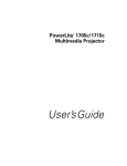 Epson 1705C - PowerLite XGA LCD Projector User`s guide