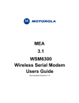 Motorola MEA 3.1 System information