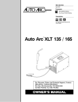 Milweld Auto Arc XLT 165, XLT 135 Specifications