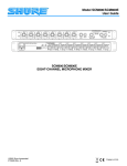 Shure SCM800 Specifications