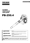 Dolmar PB-250.4 Instruction manual