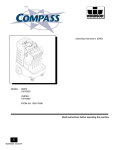 Windsor COMPASS CMPSR 10070080 Operating instructions