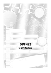 BSS Audio DPR 422 User manual