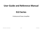 American Audio Professional Power Amplifier User manual