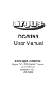 Argus DC-5195 User manual