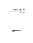 Cobalt Digital Inc Cobalt NASRaQ User manual