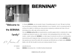 Bernina Activa 210 Instruction manual