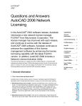 AutoCAD 2006 Network Licensing Questions and Answers