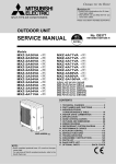 Mitsubishi MXZ-2A52VA Service manual