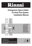 Rinnai RHFE-557FTR Installation manual