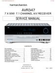 Audiovox AA-939 Service manual