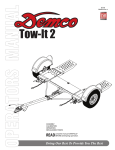 Demco TI110 TOW DOLLY Operating instructions