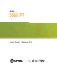 Mitel 5560 IPT none User guide