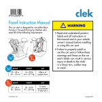 Clek Foonf Instruction manual