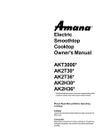 Amana AK2T30 Owner`s manual