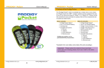 Prodigy Pocket Owner`s manual