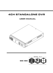 Maxtor 4Channel Stand-alone DVMR User manual