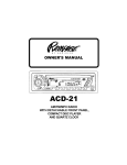 Audiovox 1285867 Owner`s manual