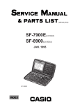 Casio SF-8900 Specifications