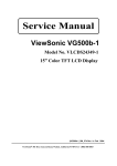 ViewSonic VLCDS24349-1 Service manual