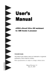 EPOX AMD Socket et A Processor based AGP (8X) mainboard User`s manual