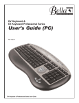 Bella Corporation DV Professional Series User`s guide