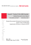 Renesas SuperH Family E10A-USB User`s manual