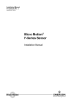 Emerson Micro Motion F-Series Sensor Installation manual