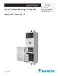 Daikin MT 180 Installation manual