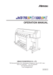 MIMAKI JV3-75SPII Specifications