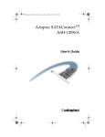 Adaptec ASH-1205SA User`s guide