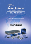 AirLive ETHER-FSH2402NT User`s manual