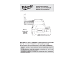 Milwaukee 0757-20 Operator`s manual