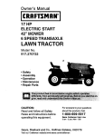 Craftsman 917.270732 Owner`s manual