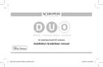 Audiovox Duo Installation guide