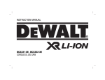 DeWalt DCS332-XE Instruction manual