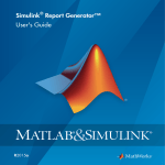 Simulink Report Generator User`s Guide