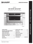 Sharp KB6525PS Installation manual