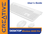 Creative DESKTOP WIRELESS 9000 PRO - DESKTOP WIRELESS 9000 USES GUIDE User`s guide