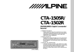 Alpine CTA-1505R Owner`s manual