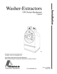 Alliance Laundry Systems UW35M2 Installation manual